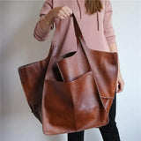 Elegant Large Capacity Soft Shoulder Bag - The Next Door Neighbor 