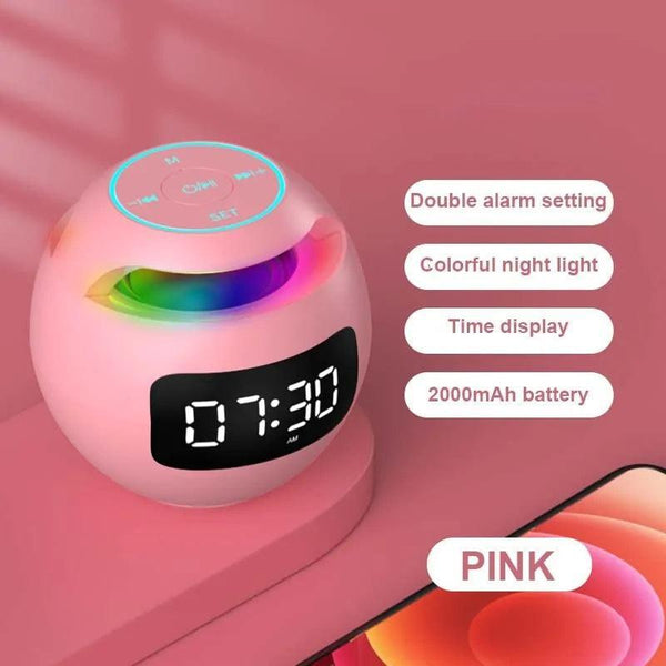 Mini LED Display Alarm Clock Bluetooth Speaker - The Next Door Neighbor 