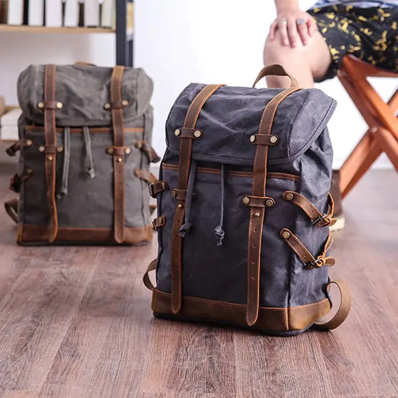 Waterproof Waxed Canvas Backpack - The Next Door Neighbor 