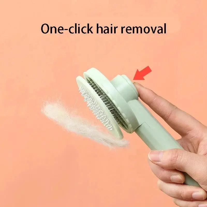 Hair Removal Comb Cat Brush Self Cleaning