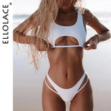 High Cut Hollow Out Micro Swimsuit