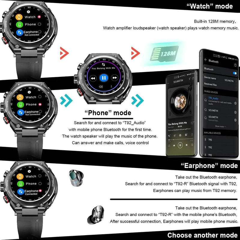 Smart Watch with Earbuds - The Next Door Neighbor 