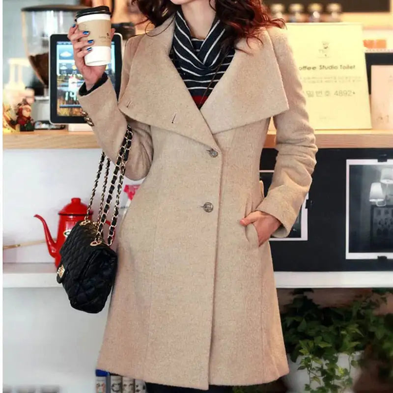 Woman's Cashmere Long Winter Coat