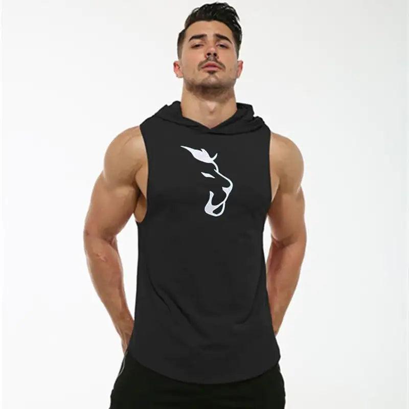 Hooded Sleeveless Men's Vest - The Next Door Neighbor 