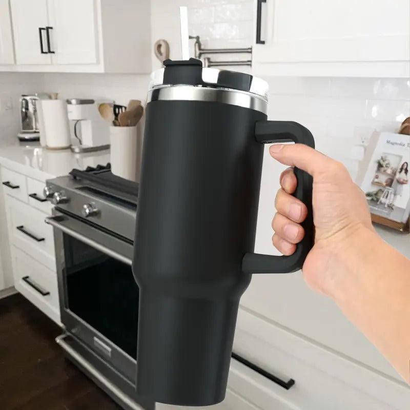 Insulated Tumbler Straw With Handle - The Next Door Neighbor 