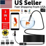 5M 6LEDs Snake Endoscope Borescope 8mm Inspection USB Camera Scope - The Next Door Neighbor 