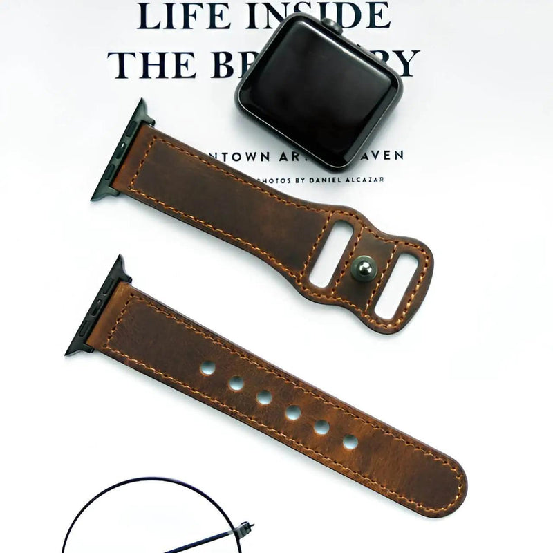 Genuine Leather Band For Apple Watch - The Next Door Neighbor 