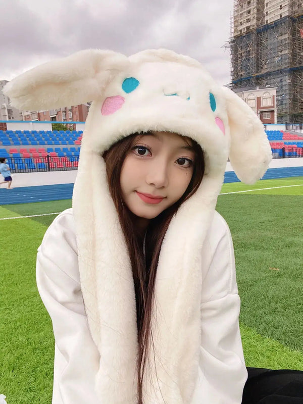 Cute Plush Keep Warm Bunny Hat
