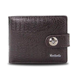 Men's Retro Woven Pattern Leather Wallet - The Next Door Neighbor 