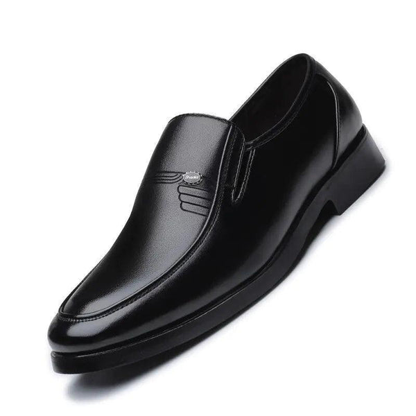 Men's Black Leather Formal Shoes - The Next Door Neighbor 