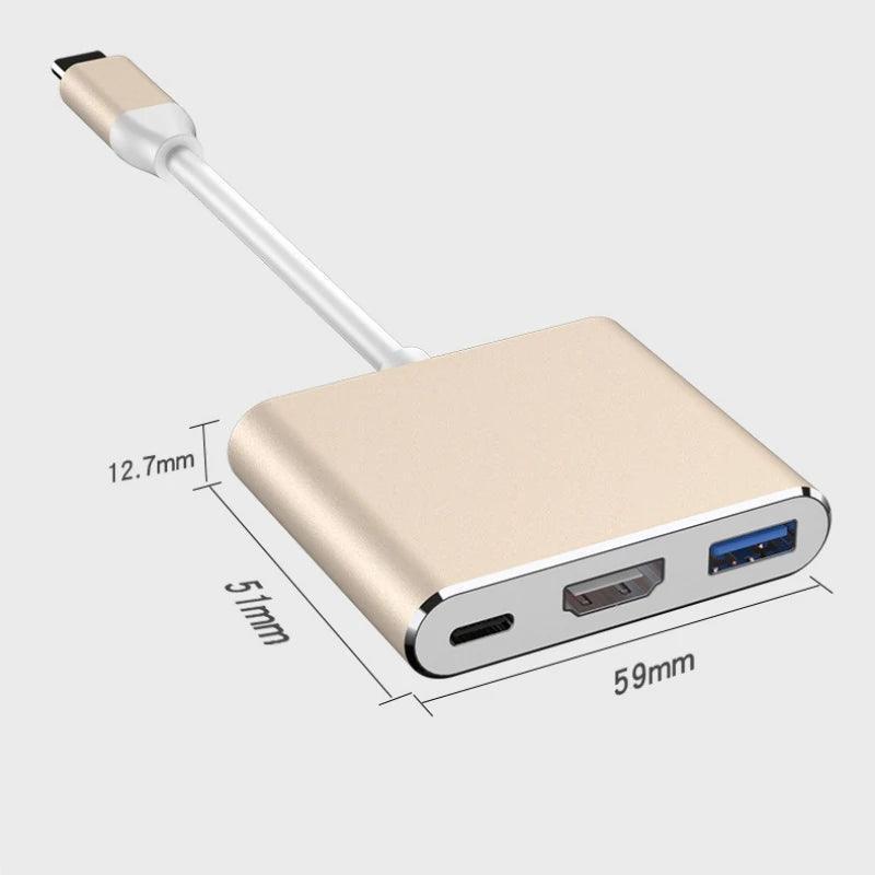 USB-C 3.0 HUB 3 In 1 - The Next Door Neighbor 