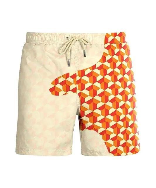 Magical Change Color Men's Beach Shorts - The Next Door Neighbor 