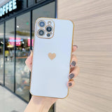 Electroplated Phone Heart Case - The Next Door Neighbor 