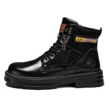 Superior All-Weather High-Top Men's Leather Boots - The Next Door Neighbor 