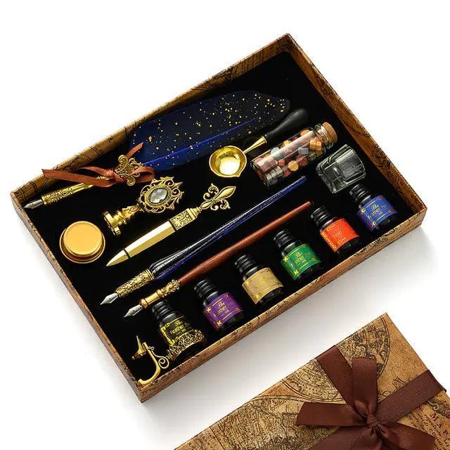 Antique Feather Pen Kit - The Next Door Neighbor 