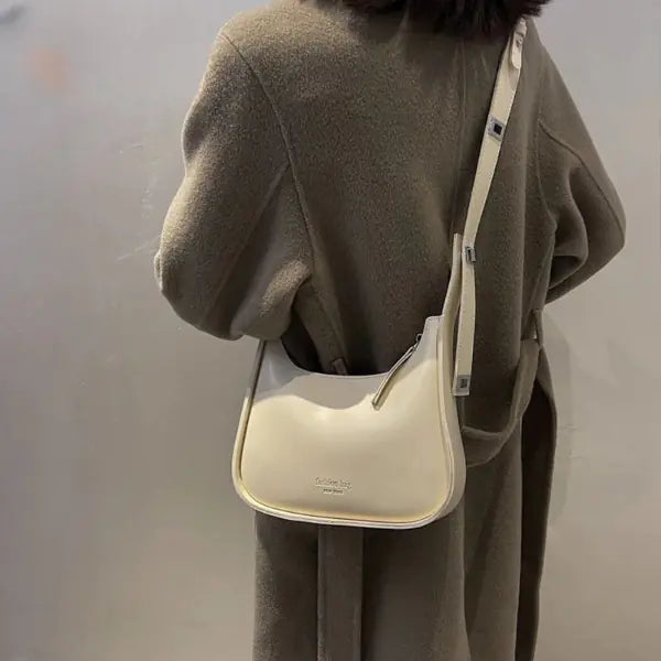 Vintage Half-Moon Shoulder Bag