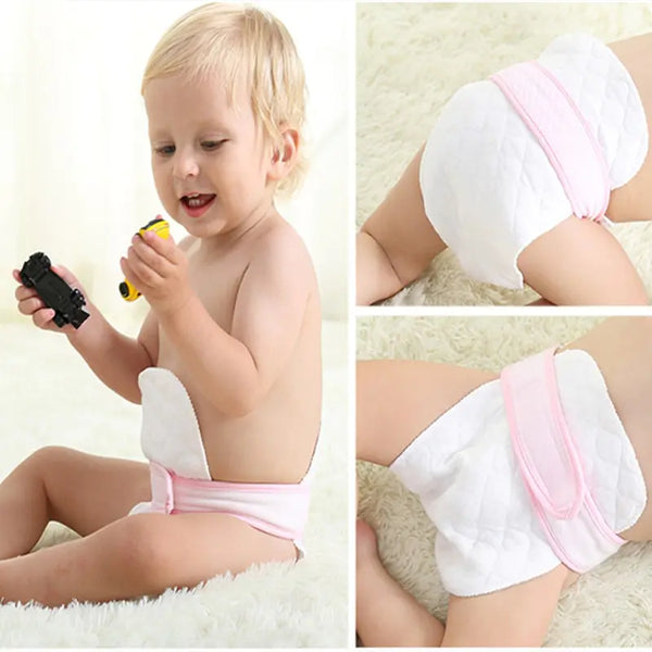 10-Pack Cotton, Soft, and Breathable Baby Diapers