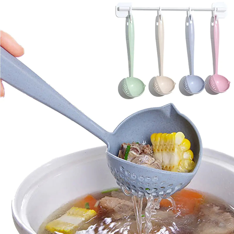 Long Handle 2 In 1 Soup Spoon - The Next Door Neighbor 