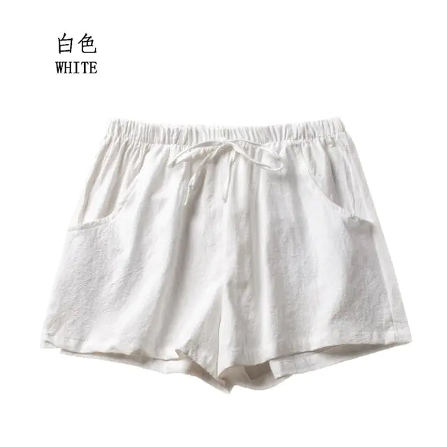 Summer Cotton Linen Shorts