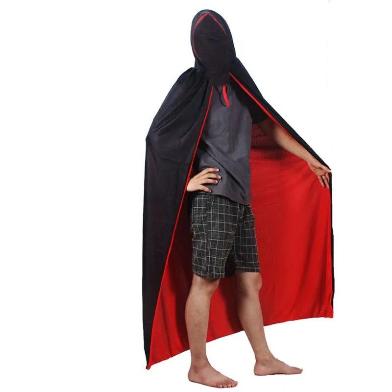 Reversible Red and Black Vampire Cloak