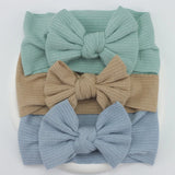 3Pcs Knit Baby Headband Bow Set