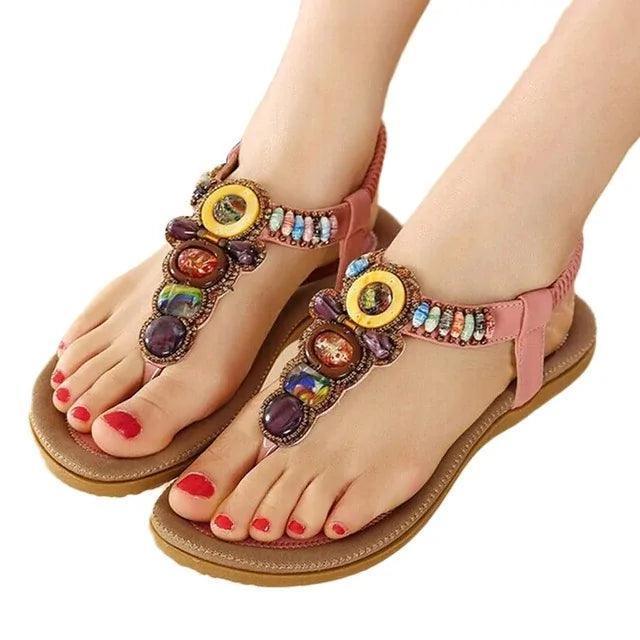 Boho Beach Sandals - The Next Door Neighbor 